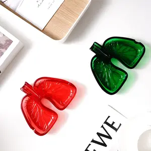 Creative Human Lung Shaped Ashtray, Crystal Resin Desktop Decor, Colorful Transparent Home Office Decoration, Collectible Room Decor, Unique Gift Idea