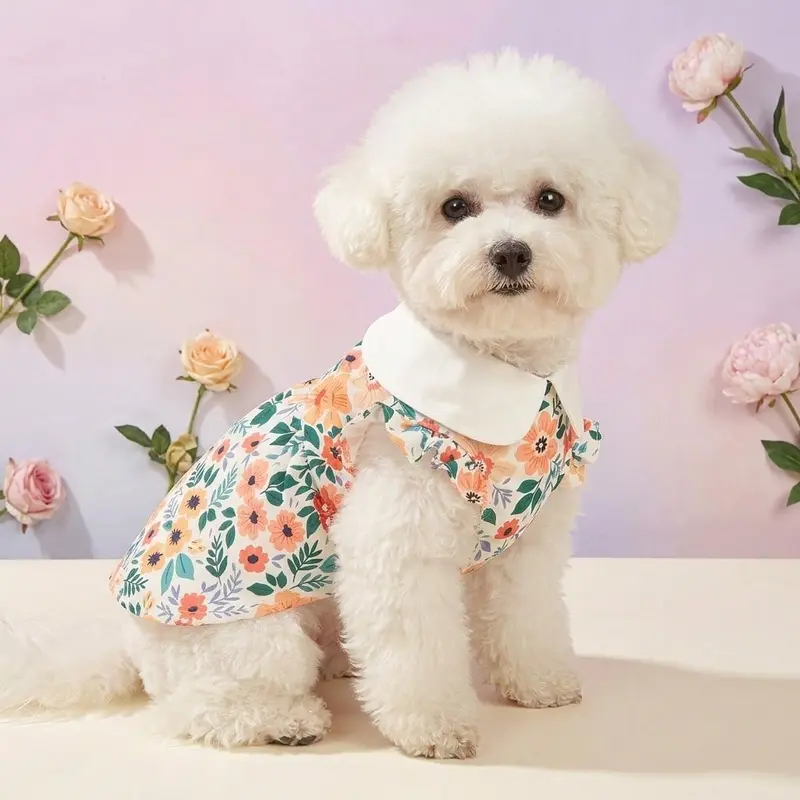 white christmas dresses 4th of July Tulle Dog Dress main image 1