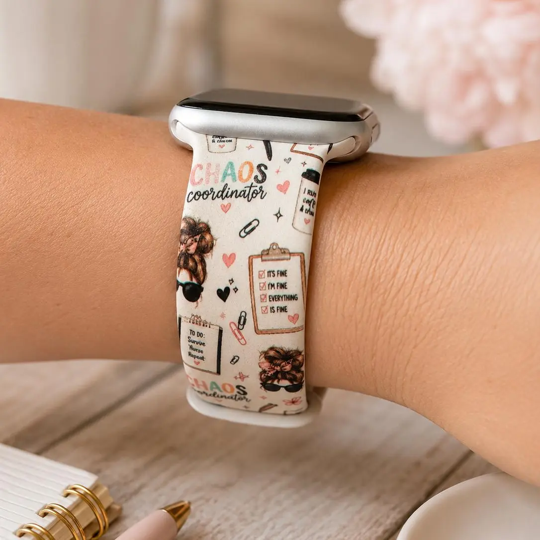 Chaos Coordinator Watch Band | Funny Mom & Teacher Watch Band | Compatible with Apple & Samsung Watches