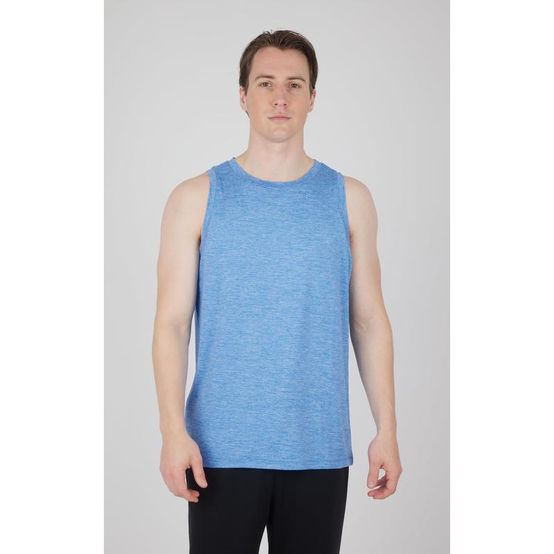 Mens Cationic Two Tone Heather Pace Muscle Tank