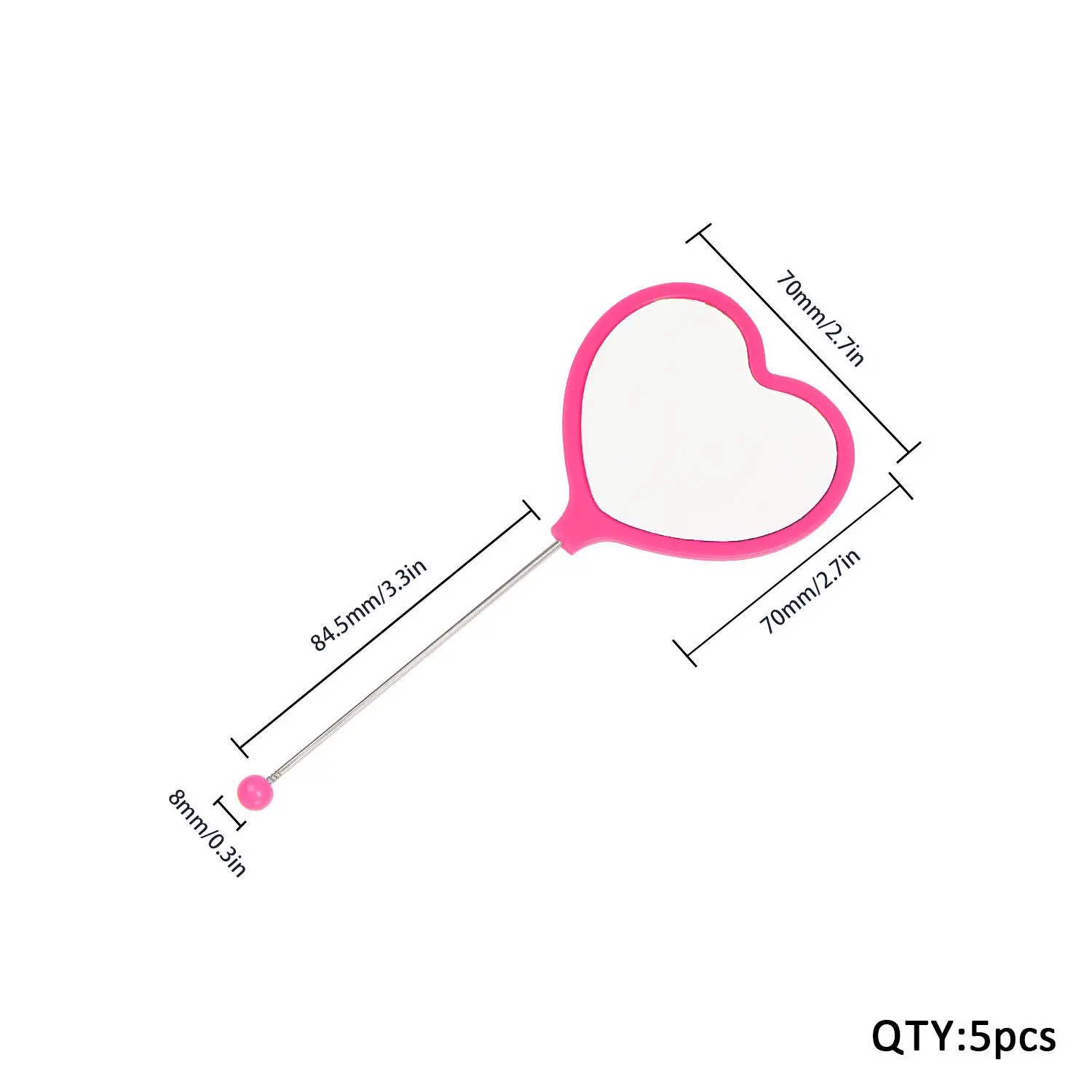 Rose red ZK478012 5PCS