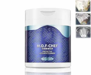 M.O.F Protective Kitchen Cleaner, Mof Cleaner Powder, Heavy Oil Stain Powder Cleaner, Heavy Kitchen Duty Degreaser