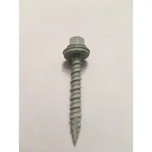 212 MAIN Corrosion-Resistant Zinc Alloy Metal-to-Wood Self-Drilling Roofing Screws, 10x1.5in Clear, with Pro-Stick Bit, for Sailing Roof Fastening (LB Quantity), Corrosion Res.