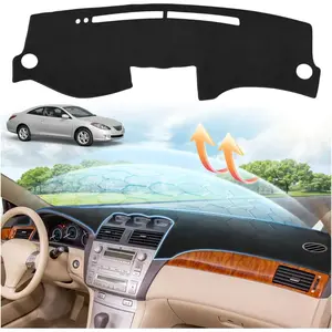 CARTIST Black Dashboard Cover for 2004-2008 Toyota Solara Accessories,Anti-Glare Non-Slip UV Protection Premium Interior Dash Cover Mat