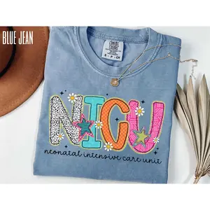 Comfort Colors Nicu Nurse Shirt for Neonatal Intensive Care Unit tshirt for Nicu Nurse Registered Baby Nurse Shirts Fabric Top Womenswear Fit