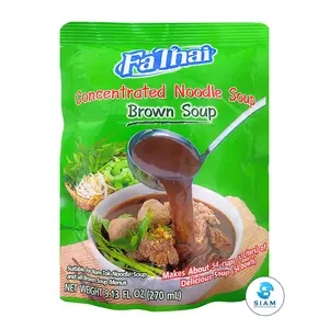 FaThai Concentrated Noodle Soup, Brown Soup (9.13 fl oz) น้ำก๋วยเตี๋ยวสำเร็จรูปเข้มข้น น้ำข้น ฟ้าไทย