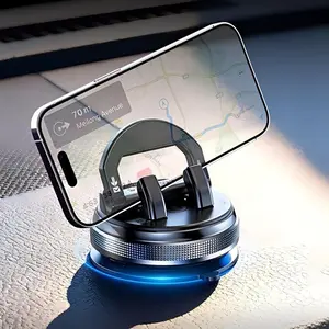 Electric Car Mount Holder, Wireless Fast Charging Phone Stand, 360° Rotatable, Vacuum Suction, Heat Resistant, Ideal for Driving, Commuting, Travel