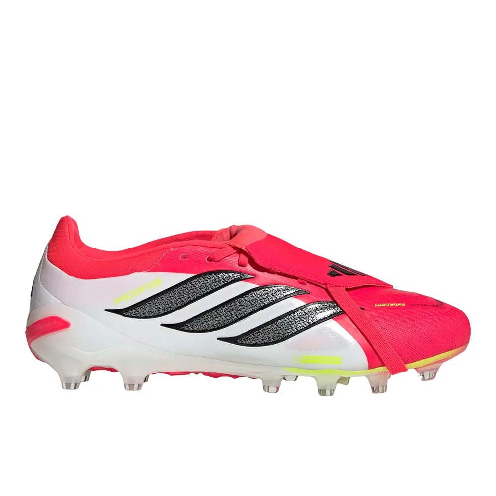 adidas Mens Predator Pro Fold-Over Tongue Artificial Ground Soccer Cleats  - Red, White
