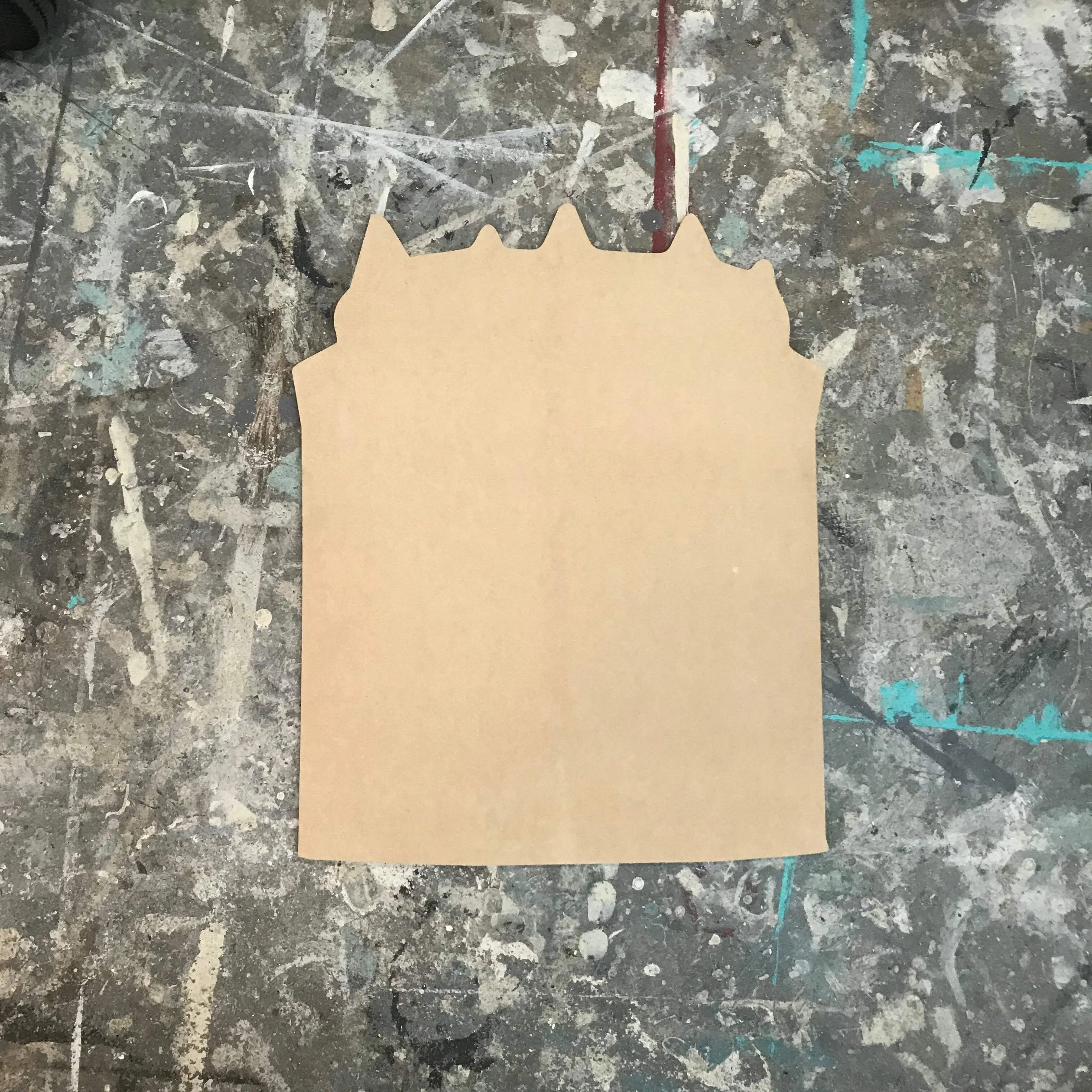 Wood Shape- Crayon Box