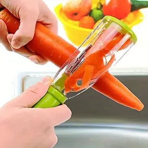 Household Vegetable Peeler, 2 Counts Vegetable Peeler with Container, Suitable for Fruits and Vegetables, Kitchen Utensils & Gadgets