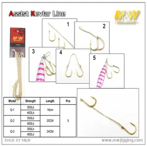 M&W International Fishing Assist Kevlar Line Q-1-3 - for Seamless Fishing Experience