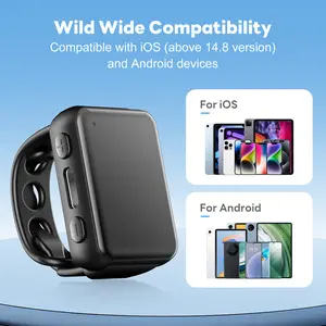 Wireless Smartphone Remote Control Ring, Motion Tracking & One-Touch Functionality, Compatible with iPhone iPad Android Devices