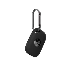 Tile Life 360 Pro 2024 Silicone Cover with Keychain to Prevent Loss, Soft Protection/Shockproof, Location Tracker Case (Black, 1 pc)