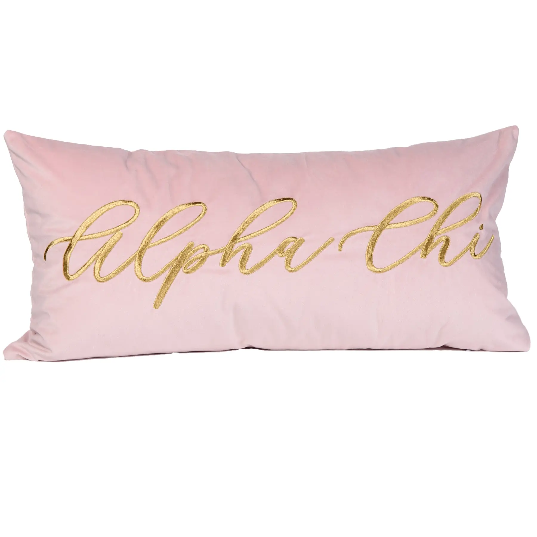 ALPHA CHI VINTAGE VEGAS Embroidered Lumbar Pillow