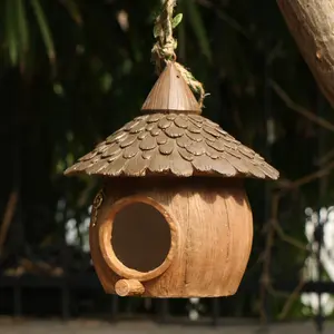 Innovative Bird Nest Birdhouse Ornament, Garden Courtyard Decoration, Outdoor Bird House Winter Warmth Hanging Decor