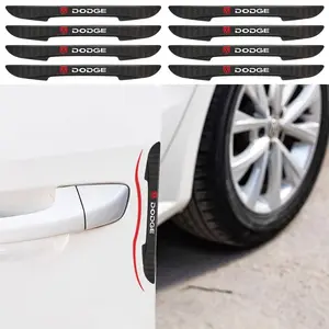 4 Piece Set Car Door Protection Stickers Bumper Guard Strips Exterior Accessories for Dodge Durango Caliber Challenger Sxt RAM 1500 Caravan Charger