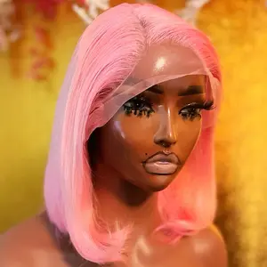 Alexis Custom Color Bob 13x4 Transparent Lacefront Wig