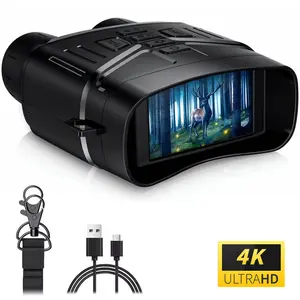 4K Night Vision High Definition Binoculars, 3.0-Inch Screen, 656FT Full-Dark Observation Distance, 7-Level Adjustable Infrared, Night Vision Device for Camping and Hunting, All-Day Use, Creative Gift for Men, Electronic Gift