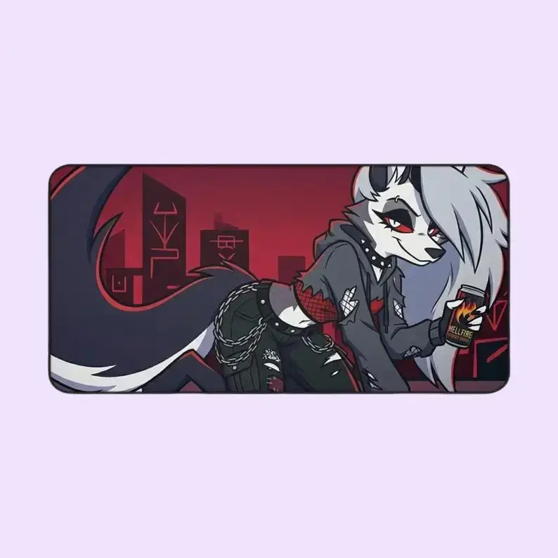 Loona Desk Mat Helluva Boss Punk Anthro Gaming Mousepad, Waifu Desk Mat – FASTSHIPPING
