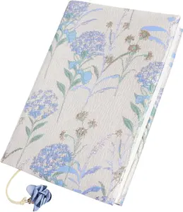 Paperback Book Cover Protector, A5 Book Covers for Hardcover, Book Sleeve for Book Lovers, Soft Cloth Book Covers with Bookmark Fit for 5.5x8.5 inch Notebook Textbooks  - Blue Dandelion