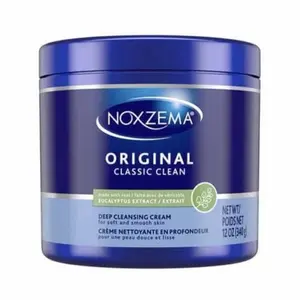 Noxzema Classic Clean Crema Original de Limpieza Profunda con Extracto de Eucalipto, 12 oz Body Care