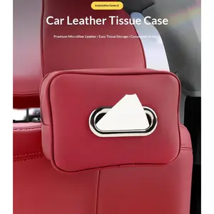 Car-mounted tissue box, strap-type tissue box