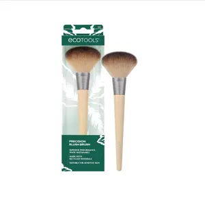 EcoTools Precision Blush Makeup Brush, Cheek Blush Brush, For Loose or Pressed Powder, Also Works With Bronzer, Eco-Friendly Face Makeup Brush, Vegan & Cruelty-Free, Synthetic Bristles, 1 Count