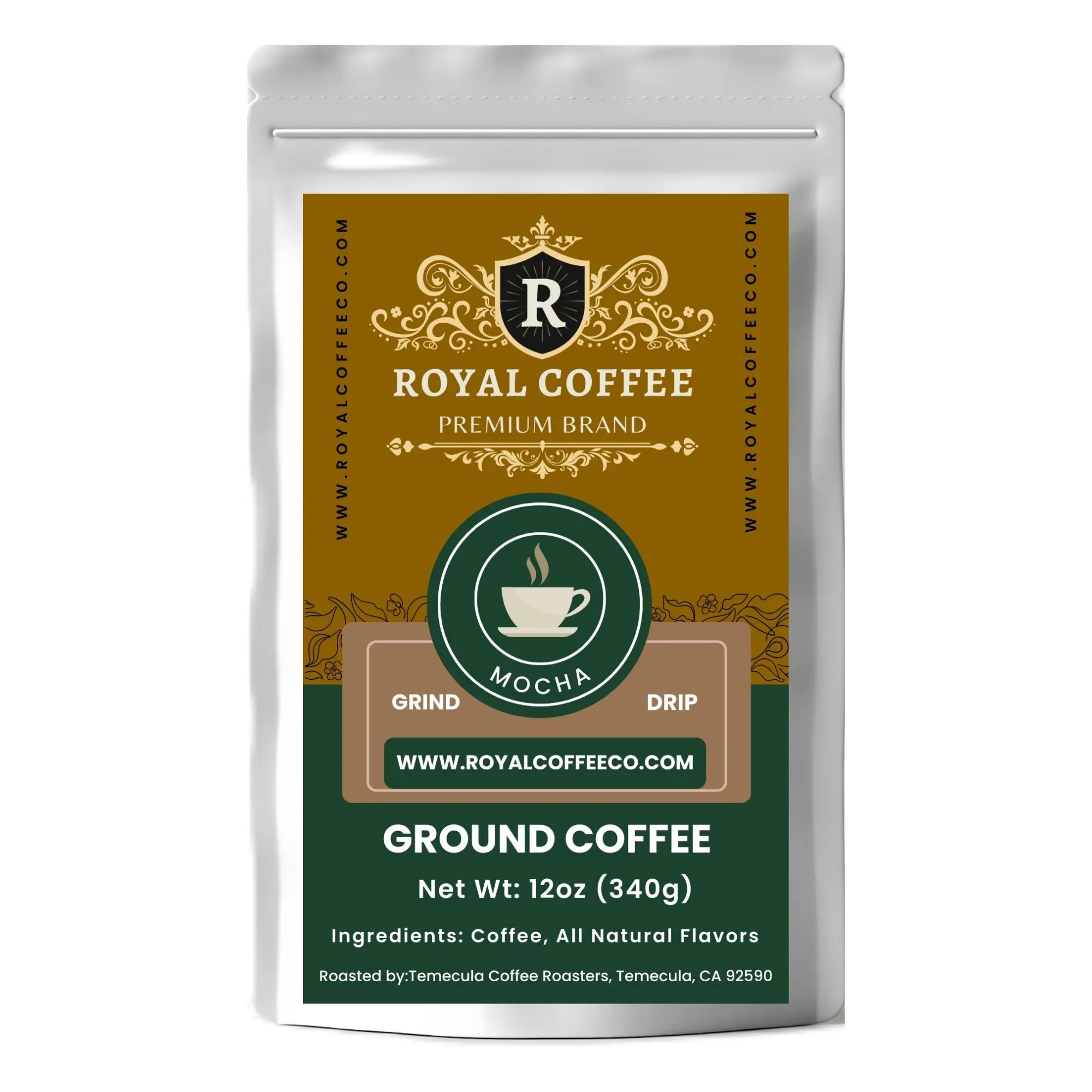 Royal Mocha Freshly Roasted Flavored Coffee, (Mocha) (Drip)