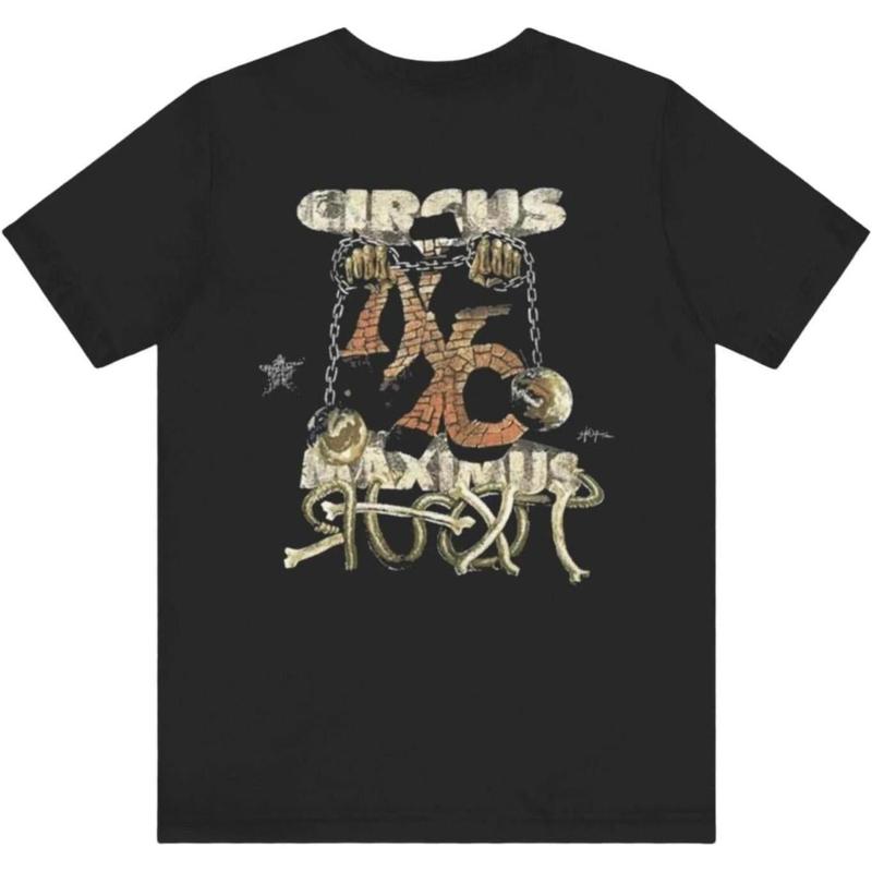 Travis Scott Metlife Thank God I'm Free Tonight T-Shirt Black