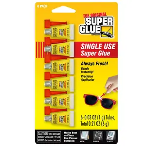 Super Glue  24 Hours The Original All Purpose High Strength Cyanoacrylate - Pack of 6, 12 Case per Pack
