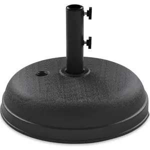 Best Choice Products Fillable Plastic Patio Umbrella Base Stand, Pole Holder w/ Adjustment Knob, Round Dome