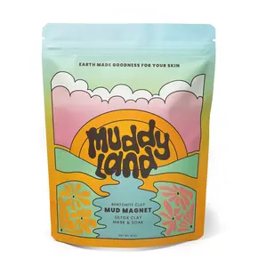 Muddyland Magnetic Bentonite Clay Body Mud Mask & Detox Bath with Mineral-Rich Epsom Salt to Remove Toxins for Full Body Skin Detox, Deep Cleansing Skin Healing Mask & Comfort Self-Care Gift