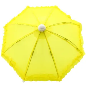 Yellow Umbrella with Ruffle 5" (Each)