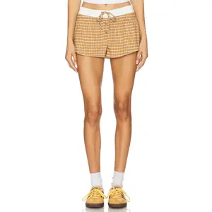 LIONESS Nirvana Short in Chocolate Check