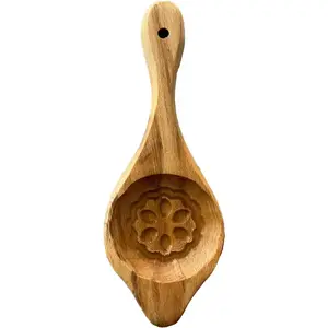 Traditional Wooden New Design Maamoul Mold Press Middle Eastern Cookie Cake Pastry Mold Greased Flower Design