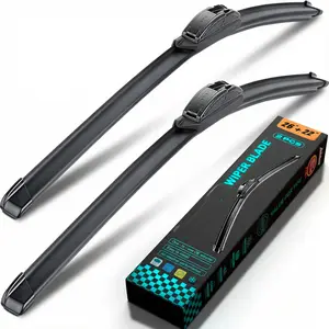 26" + 22" All-Season All-Weather Windshield Wiper Blades (Pack of 2), Premium OEM-Quality Snow-Proof Rubber Encased Design for Winter & Summer, Smooth, Quiet & Long-