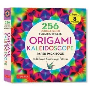 Origami Kaleidoscope Paper Pack Book: 256 Double-Sided Folding Sheets (Includes Instructions for 8 Models) -- Tuttle Studio, Paperback