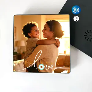 {Mother's Day gift}Personalized Photo Fridge Magnet with Bluetooth  Custom Dog Cat Album Magnet Frame | Gifts for  Boyfriend, Birthday Gifts for BF, Graduation Leis, Teacher Gifts, Teen Girl Gifts, Anniversary Gift, Unique Music Home Decor