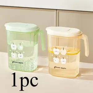 1pc camellia cold water kettle, plastic household large-capacity cooling cup, heat-resistant and high-temperature resistant cooling water cup, water bottle, teapot, eagle-beak reverse flow, large capacity, cold and heat resistant, Jug