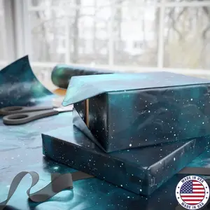 Galaxy star wrapping paper, deep space gift wrap for birthday, Christmas, anniversary or gift for him, her, friends, teens, stargazers