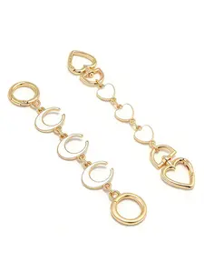 Sweet element decorative accessory, heart-shaped moon shaped chain bag hanging accessory, lightweight and easy to carry, versatile, can be carried around, can be used as a keychain, and can extend the length of the bag shoulder strap, Bag Charms