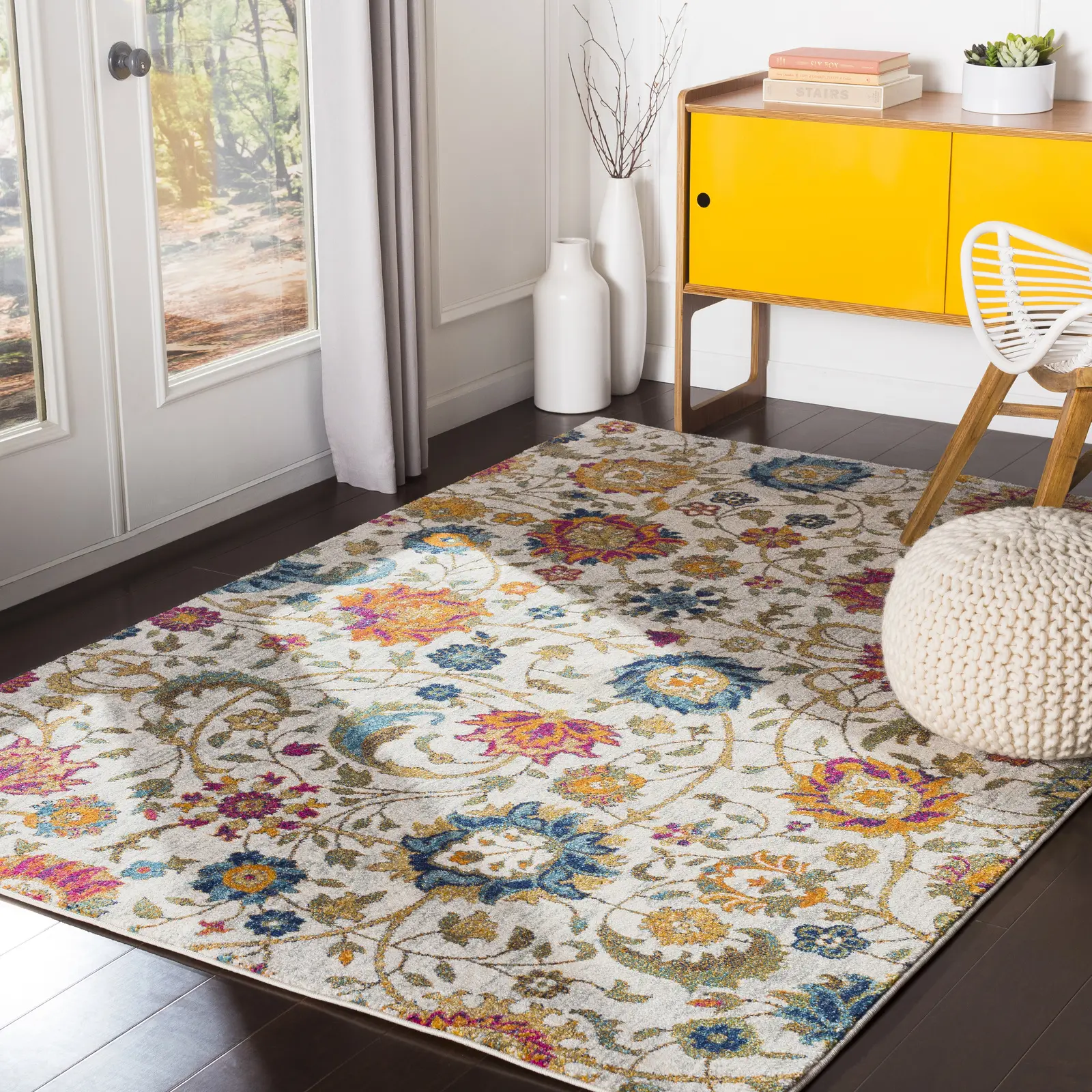 Harput Traditional Floral Area Rug