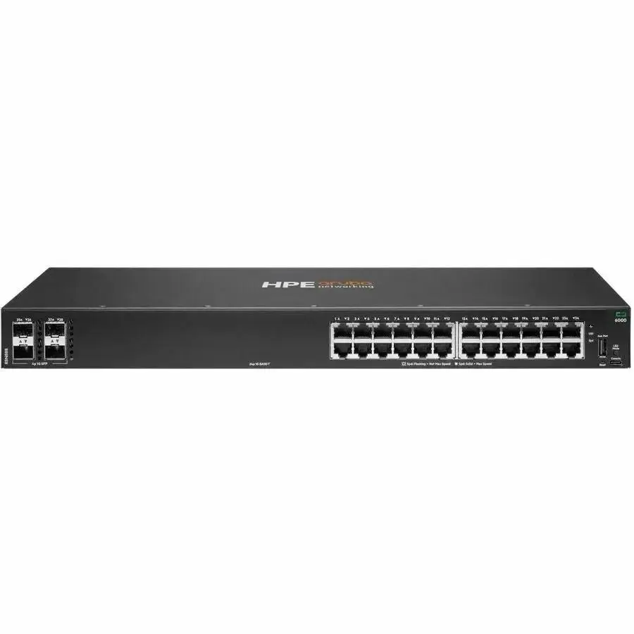 Hewlett Packard Enterprise Aruba CX 6000 24-port Gigabit Ethernet Switch R8N88B