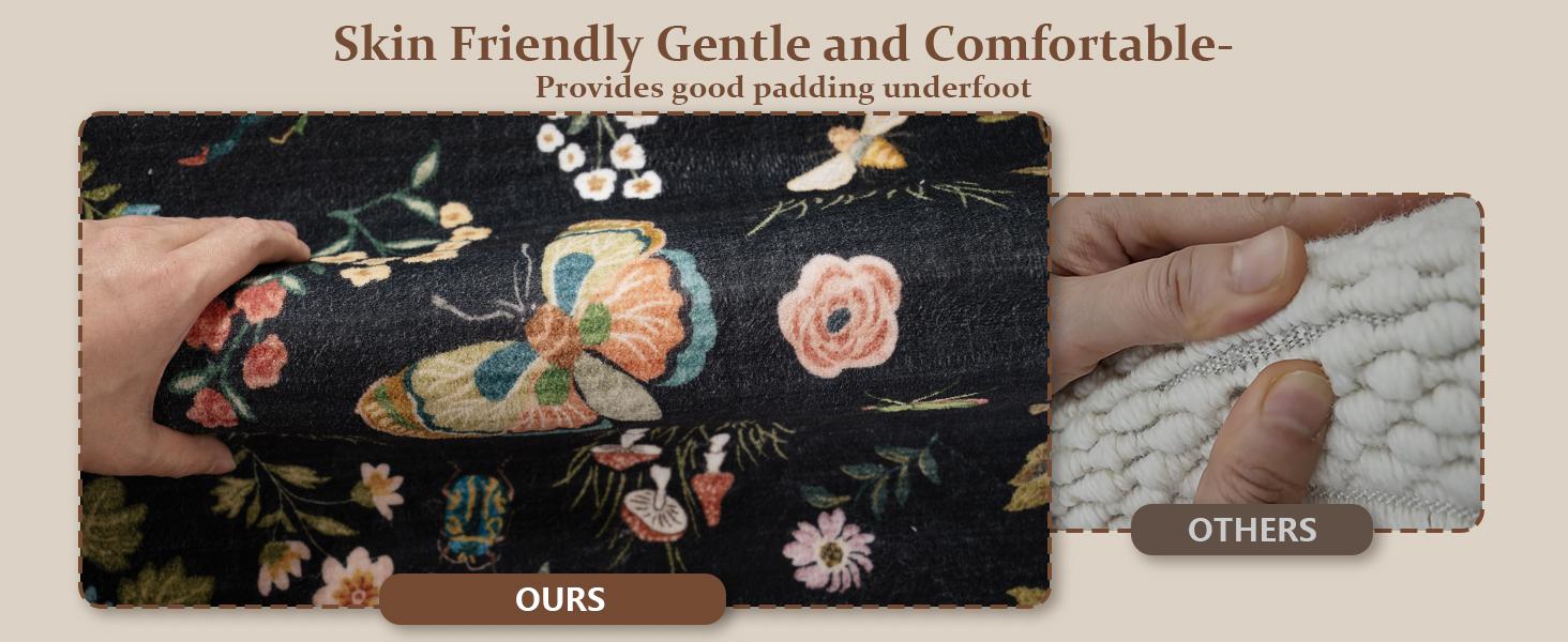 palohom Machine Washable Rugs for Living Room Non Slip Low Pile Soft Carpet Rug for Bedroom Non Shedding Lightweight Faux Wool Area Rug for Entryway Dining Room Under Table Rug Runners for Hallway Kitchen Nrsery Stain Resistant Easy Care Indoor Home Decor