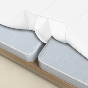 Split King Gap Filler for Adjustable Bed - Bed Bridge Twin XL Connector, 78" x 8" Mattress Gap Converter to Combine Two Twins Into One King, White