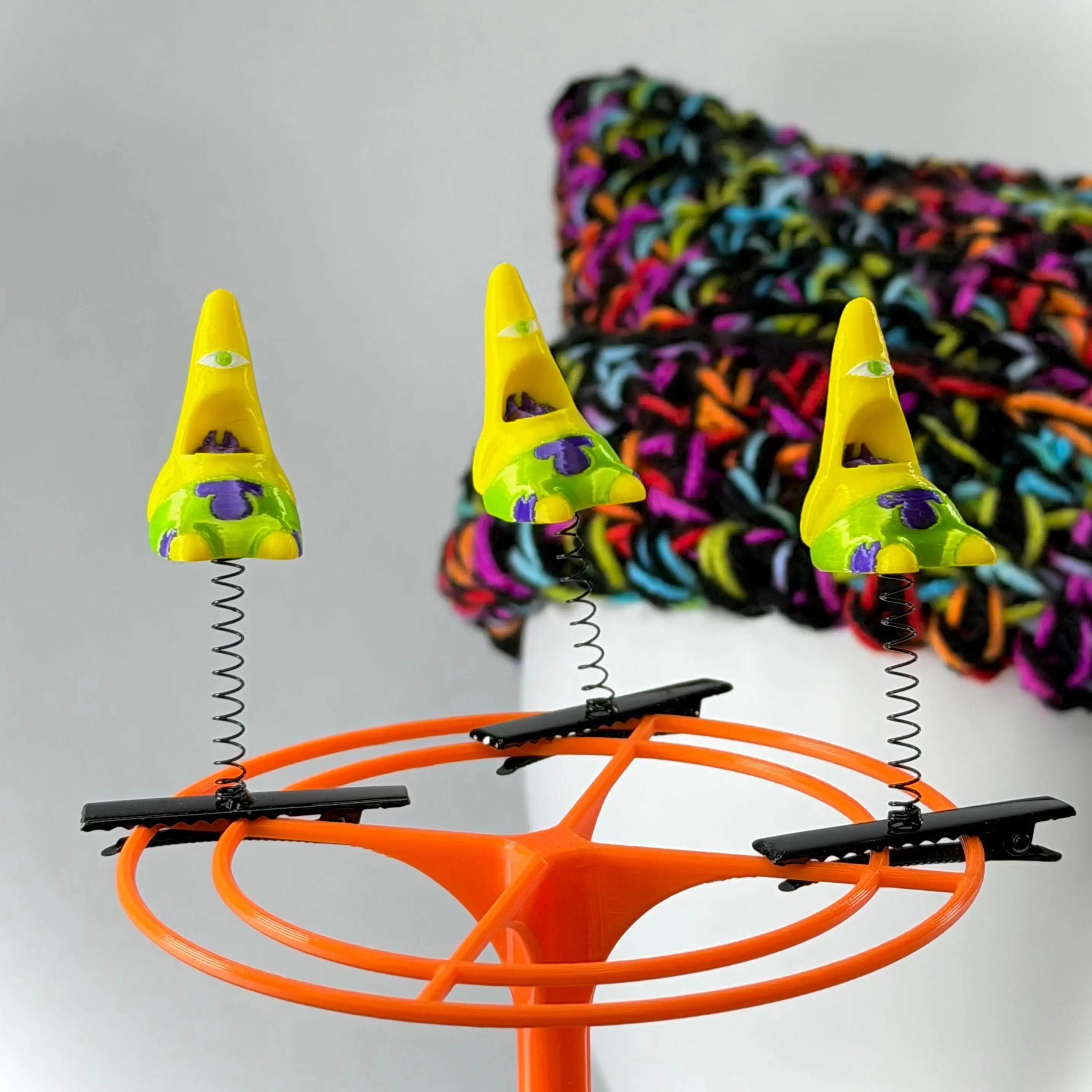 WOOK STAR - Subtronics Patrick Festival Sprout Clip / EDM Rave Hat Accessory / Lil Headbangers Collectable - Pack of 3