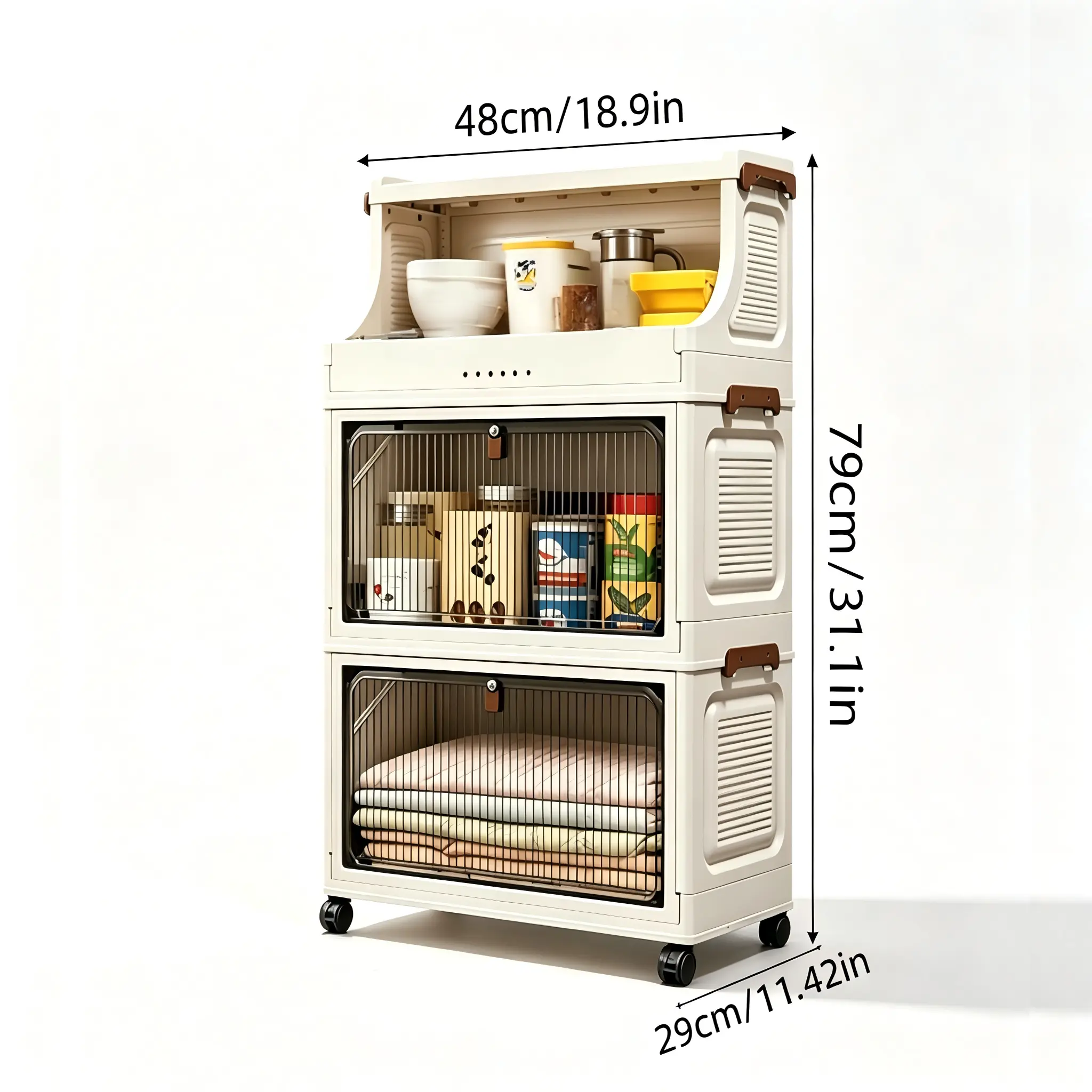 2-Tier Storage + 1 Shelf