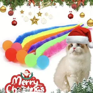 3pcs Cat Spring Ball Toys, Colorful Elastic Coils for Indoor Kitten Play, Durable Plastic, No Batteries Needed, Perfect Gift for Cats