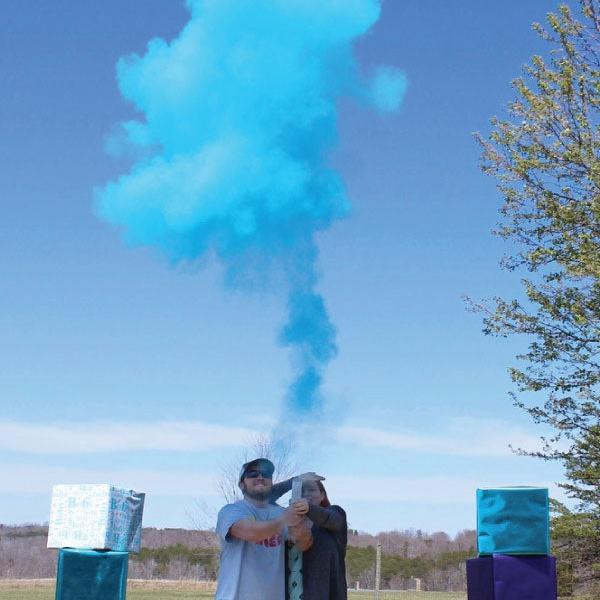 Blue Gender Reveal Powder Cannons