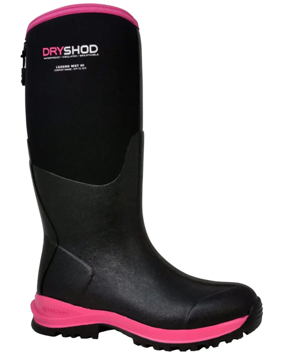 Dryshod Women's Women'S Legend Mxt Rubber Boot Soft Toe - Lgx-Wh-Bkpn